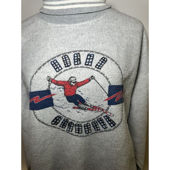 Gear Sweater Large Oversized Vintage 80s 90s Ski Pull Over Turtleneck S Large - Picture 2 of 9